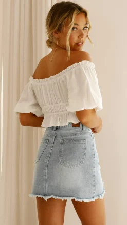 Fashion Allied The Denim Edit|Bottoms^Tammy Mini Skirt - Light Denim