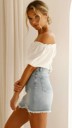 Fashion Allied The Denim Edit|Bottoms^Tammy Mini Skirt - Light Denim