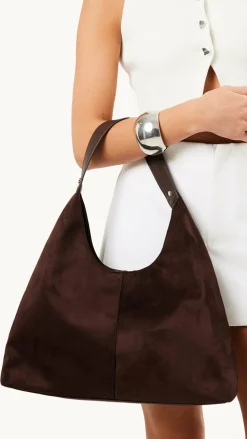 Billini Bags^Tammy Shoulder Bag - Chocolate Suede
