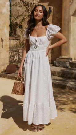 LILYWHYT Dresses|Midi^Tania Midi Dress - White