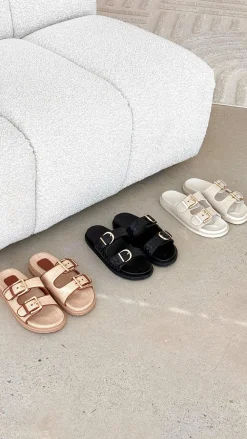 Billini Billini|Sandals & Slides^Tenzin Slides - Cream Linen