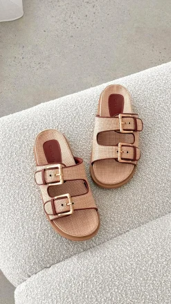Billini Billini|Sandals & Slides^Tenzin Slides - Natural Raffia