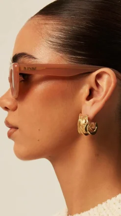 Banbe Sunglasses^The Caroline Sunglasses - Nude / Brown