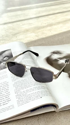 Banbe Sunglasses^The Earle Sunglasses - Silver / Smoke
