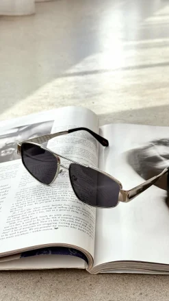 Banbe Sunglasses^The Earle Sunglasses - Silver / Smoke