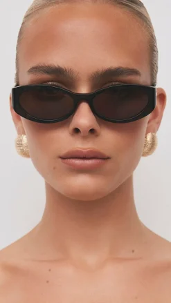 Banbe Sunglasses^The Kasia Sunglasses - Dark Havana Tort / Walnut