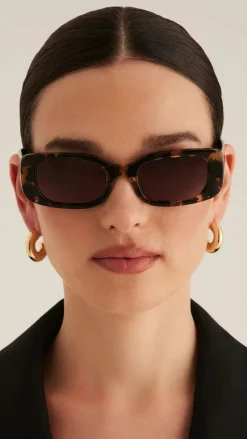 Banbe Sunglasses^The Tash Sunglasses - Toffee Tort / Black