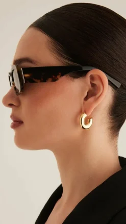 Banbe Sunglasses^The Tash Sunglasses - Toffee Tort / Black