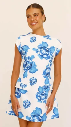 SASHA (BNE) Sale Dresses^Thea Mini Dress - Blue Rose