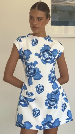 SASHA (BNE) Sale Dresses^Thea Mini Dress - Blue Rose