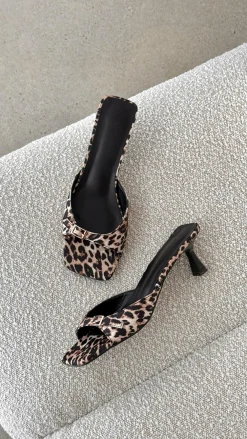 Billini Billini^Tilden Heel - Leopard Satin