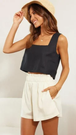 Fashion Allied Sets|Tops^Tillie Crop Top - Black