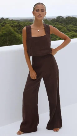Fashion Allied Tops^Tillie Crop Top - Chocolate