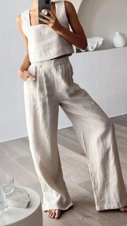 Fashion Allied Sets|Tops^Tillie Crop Top - Oatmeal