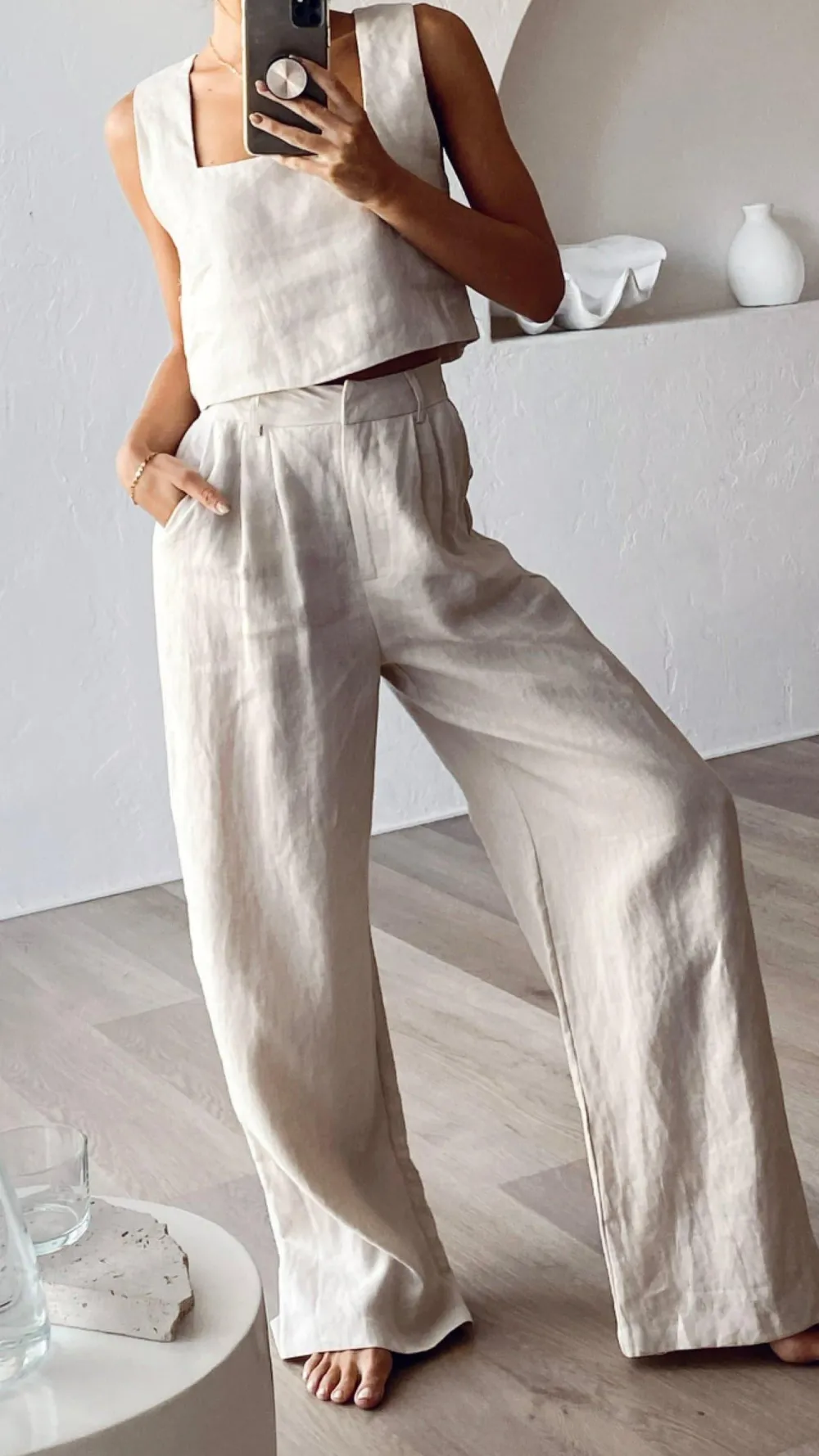 Fashion Allied Sets|Tops^Tillie Crop Top - Oatmeal