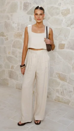Fashion Allied Sets|Tops^Tillie Crop Top - Oatmeal