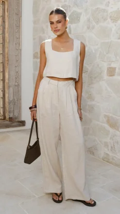 Fashion Allied Sets|Tops^Tillie Crop Top - Oatmeal