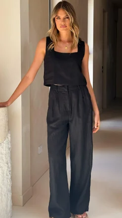 Fashion Allied Bottoms^Tillie Pants - Black