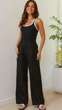 Fashion Allied Bottoms^Tillie Pants - Black