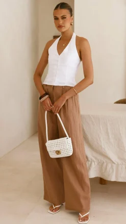 Fashion Allied Bottoms^Tillie Pants - Latte