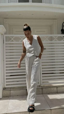 Fashion Allied Bottoms^Tillie Pants - Oatmeal