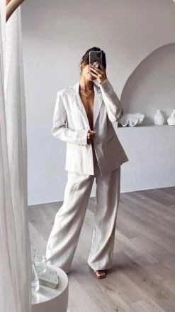 Fashion Allied Bottoms^Tillie Pants - Oatmeal