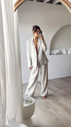 Fashion Allied Bottoms^Tillie Pants - Oatmeal