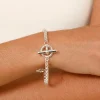 Adorne Bracelets^Toggle Detail Interest Chain Bracelet - Silver
