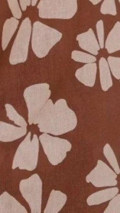LILYWHYT Sets|Tops^Toni Crop Top - Brown Daylillies