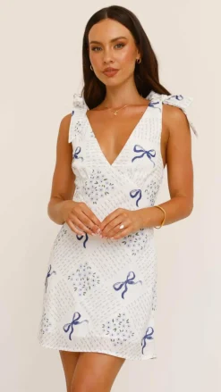 LILYWHYT Sale Dresses^Tullie Mini Dress - Sweet Bow Blue