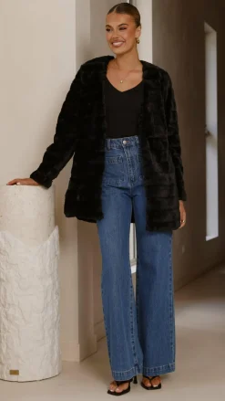 SASHA (BNE) Jackets|Outerwear^Tully Longline Jacket - Black