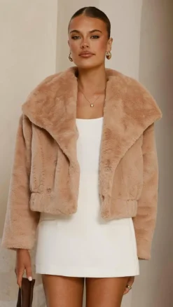 SASHA (BNE) Jackets|Outerwear^Tulum Crop Jacket - Camel