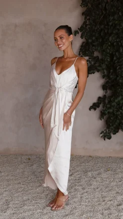LILYWHYT Sale Evening|Sale Dresses^Tyra Maxi Dress - Champagne