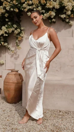 LILYWHYT Sale Evening|Sale Dresses^Tyra Maxi Dress - Champagne