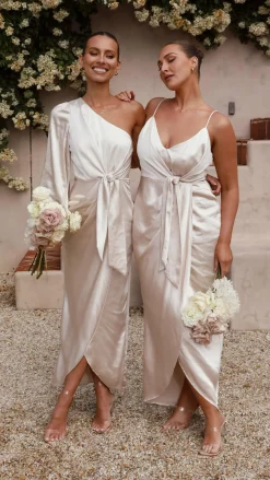 LILYWHYT Sale Evening|Sale Dresses^Tyra Maxi Dress - Champagne