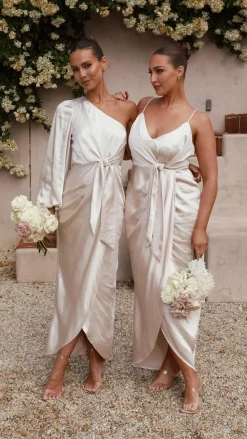 LILYWHYT Sale Evening|Sale Dresses^Tyra Maxi Dress - Champagne