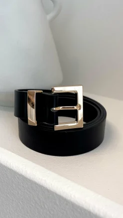 Angel Whisper Belts^Valarae Belt - Black / Gold