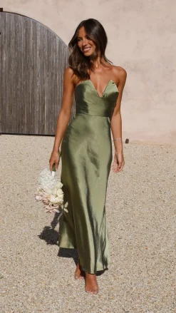 SASHA (BNE) Mon Cheri|Dresses^Valerie Maxi Dress - Olive