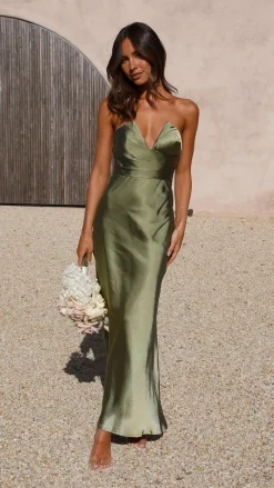 SASHA (BNE) Mon Cheri|Dresses^Valerie Maxi Dress - Olive