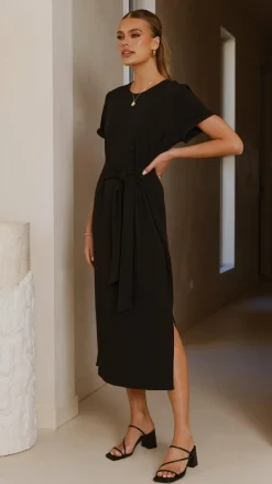 Fashion Allied Dresses|Midi^Valier Midi Dress - Black