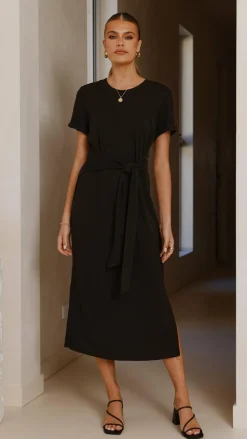 Fashion Allied Dresses|Midi^Valier Midi Dress - Black