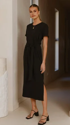 Fashion Allied Dresses|Midi^Valier Midi Dress - Black