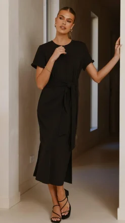 Fashion Allied Dresses|Midi^Valier Midi Dress - Black