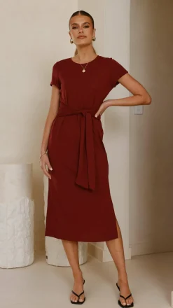 Fashion Allied Dresses|Midi^Valier Midi Dress - Wine