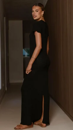 Fashion Allied Knit Dresses|Knitwear^Valise Maxi Dress - Black