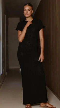 Fashion Allied Knit Dresses|Knitwear^Valise Maxi Dress - Black