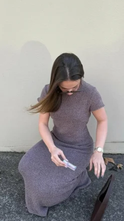 Fashion Allied Knit Dresses|Knitwear^Valise Maxi Dress - Brown Marle
