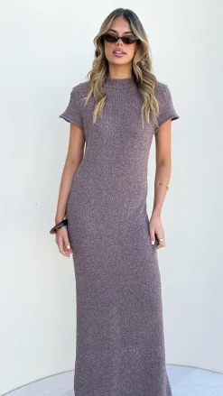 Fashion Allied Knit Dresses|Knitwear^Valise Maxi Dress - Brown Marle