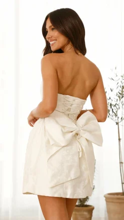 SASHA (BNE) Hen'S Collection|Dresses^Vandana Mini Dress - Cream