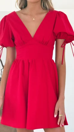 LILYWHYT Sale Dresses^Verve Mini Dress - Red